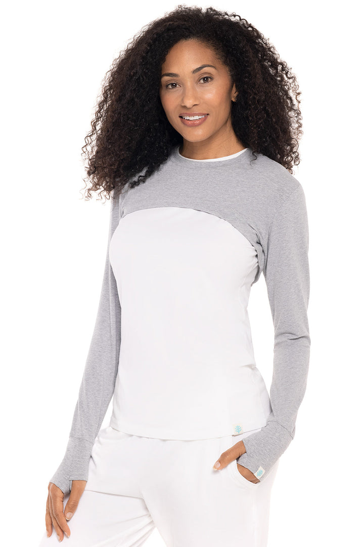 Women's Pullover Shrug | Grey Heather position-2