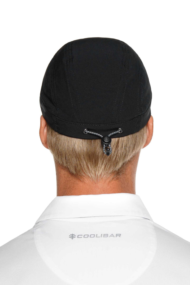 Sports Cap with Removable Neck Drape | Black position-5