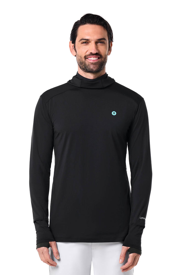 Men's Performance Sun Hoodie | Black position-2