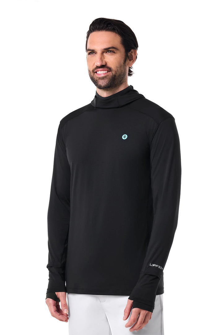 Men's Performance Sun Hoodie | Black position-3