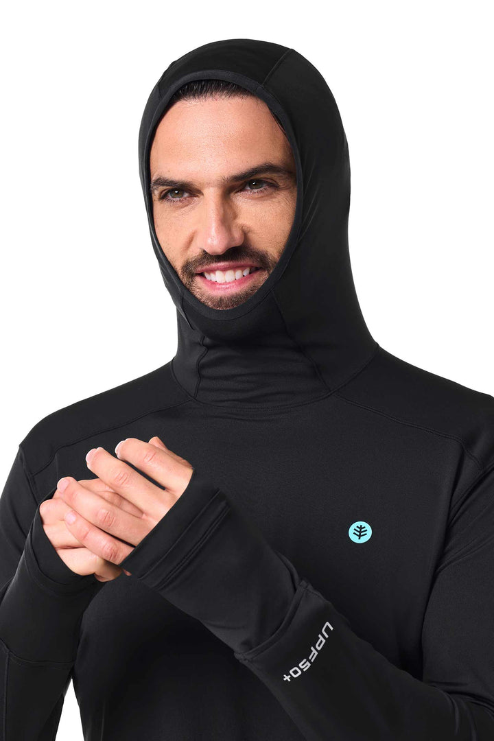 Men's Performance Sun Hoodie | Black position-8