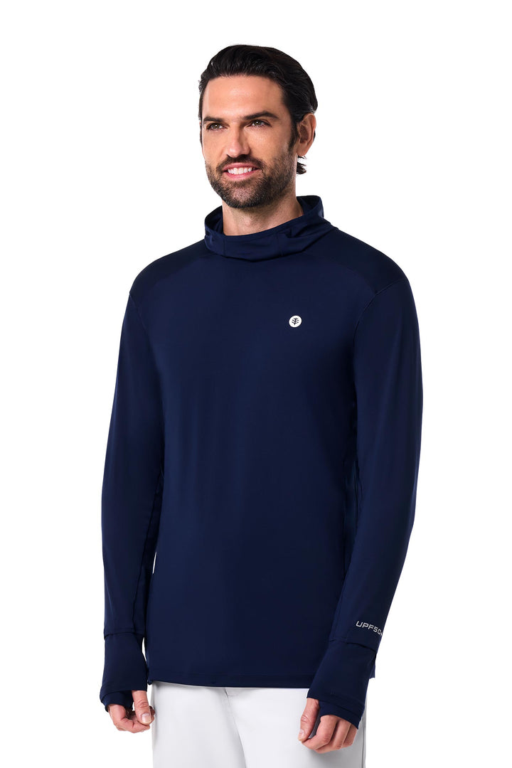Men's Performance Sun Hoodie | Navy position-3