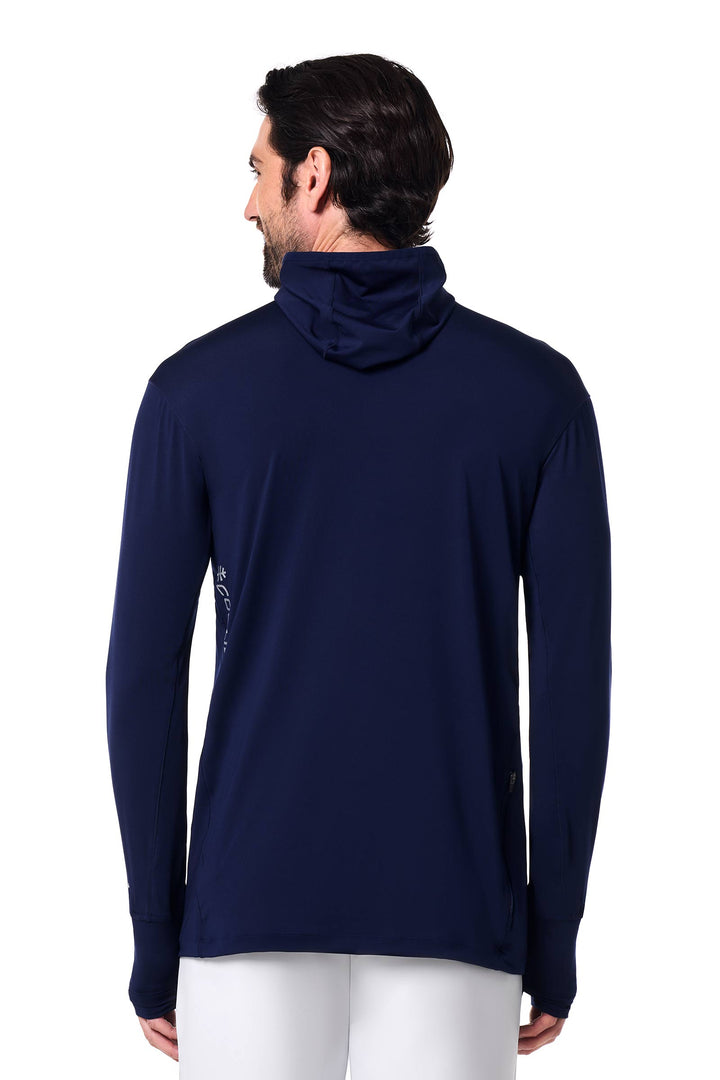 Men's Performance Sun Hoodie | Navy position-4