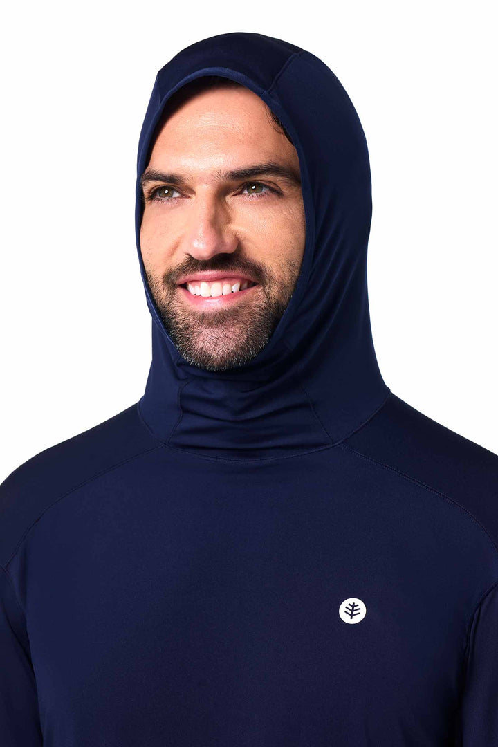 Men's Performance Sun Hoodie | Navy position-7