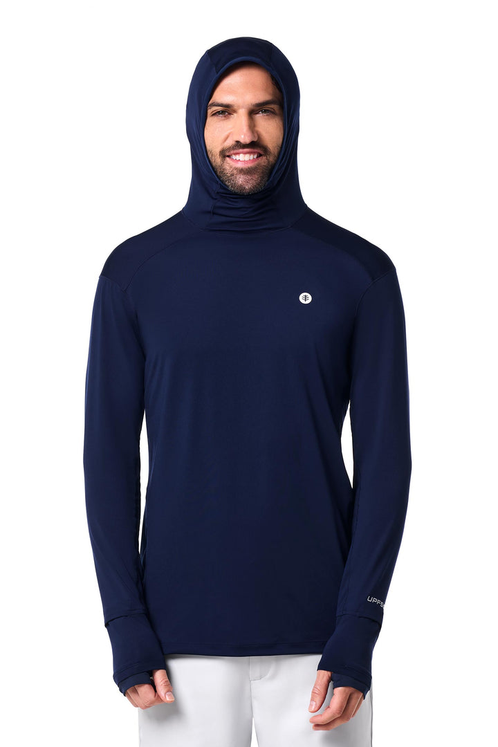 Men's Performance Sun Hoodie | Navy position-8
