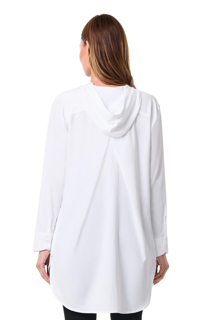 Women's Beach Long Sleeve Shirt | White position-4