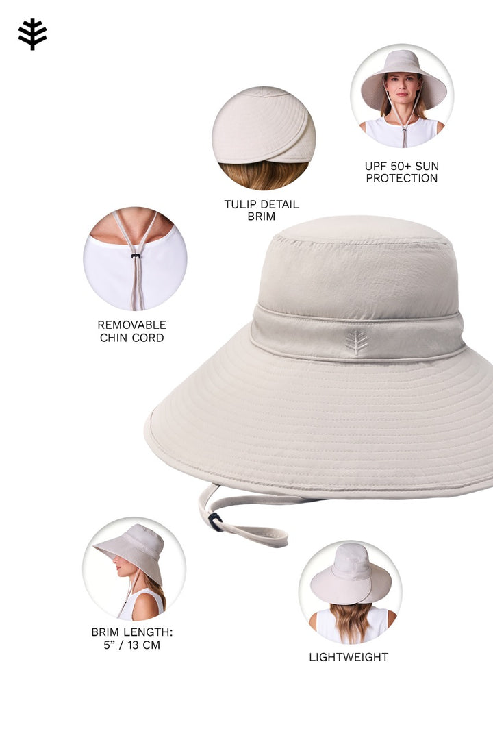Women's Travel Hat | White position-8