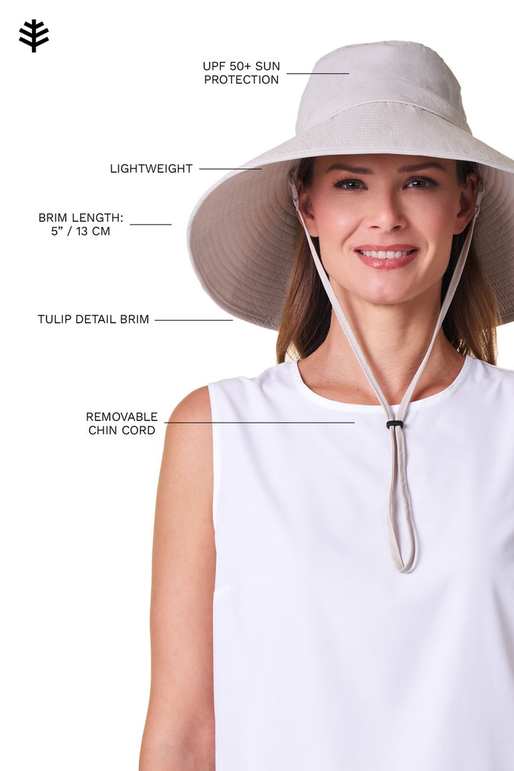 Women's Travel Hat | White position-7