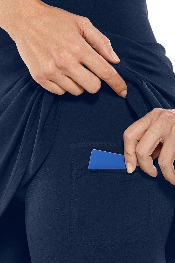 Skirted Swim Capris | Navy position-4