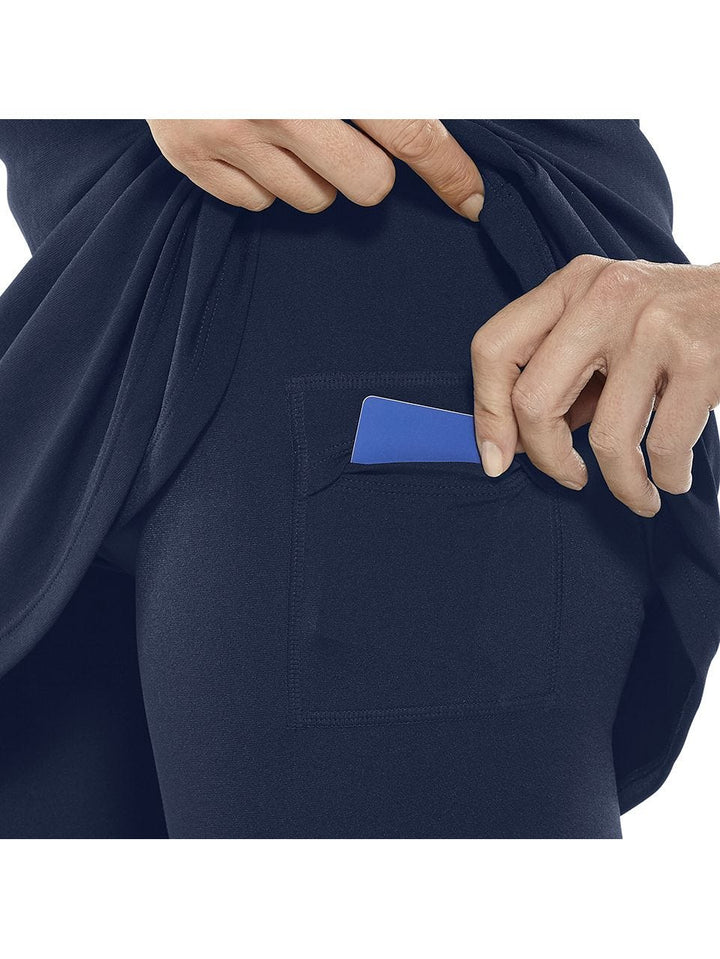 Skirted Swim Capris | Navy position-5