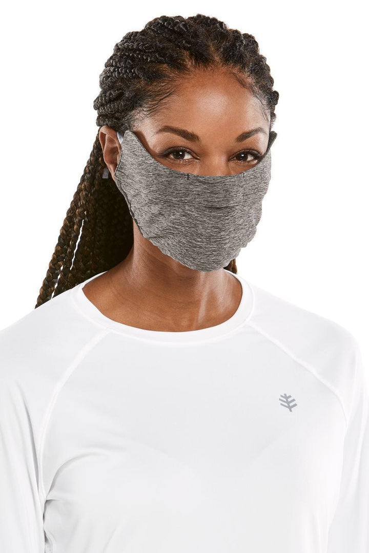 UV Face Mask with Adjustable Features | Charcoal Heather position-5