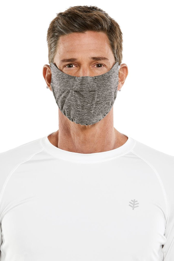 UV Face Mask with Adjustable Features | Charcoal Heather position-10