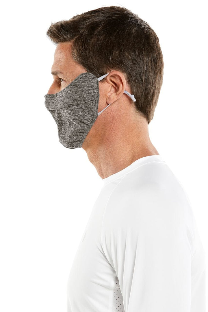 UV Face Mask with Adjustable Features | Charcoal Heather position-2