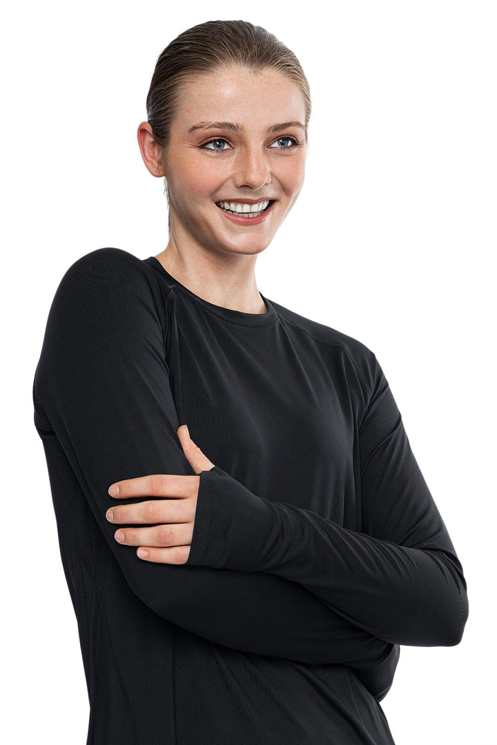 Women's Performance Long Sleeve Top | Black position-4