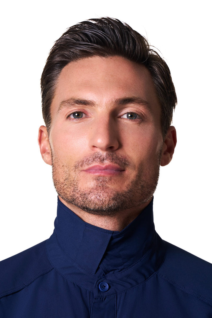 Men's Long Sleeve Fishing Shirt | Navy position-7