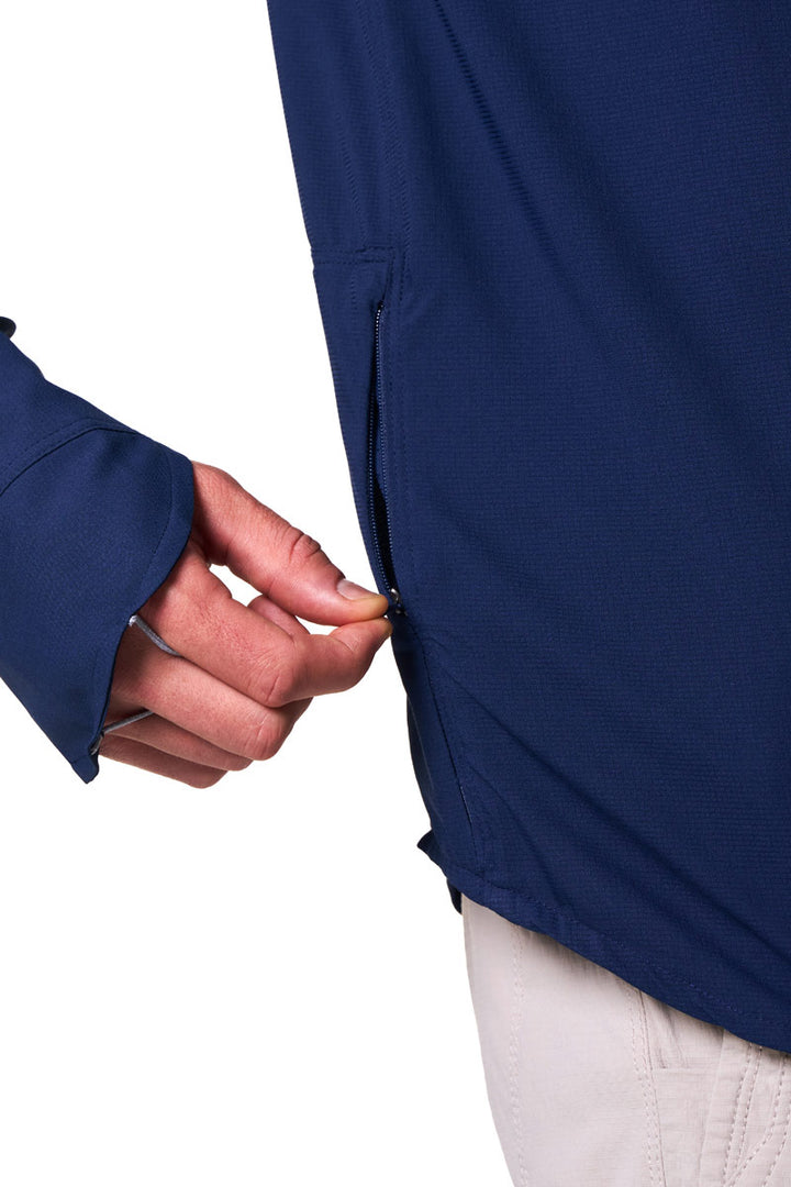 Men's Long Sleeve Fishing Shirt | Navy position-10