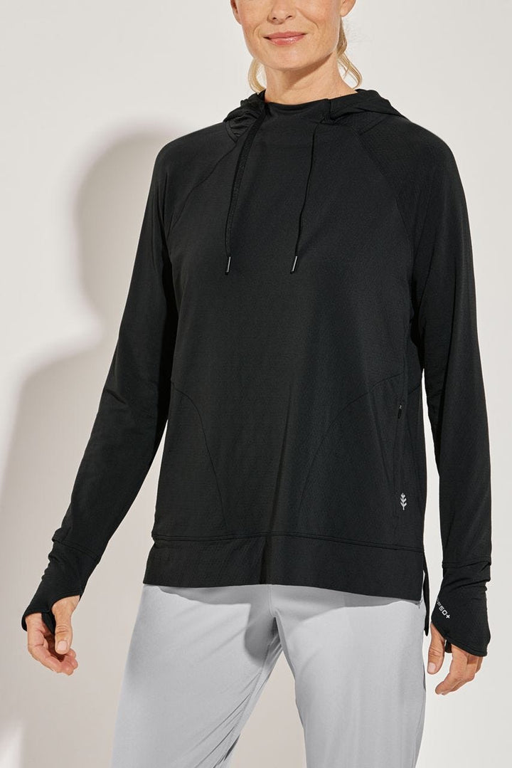 Women's Sun Hoodie | Black Diamond Jacquard position-2