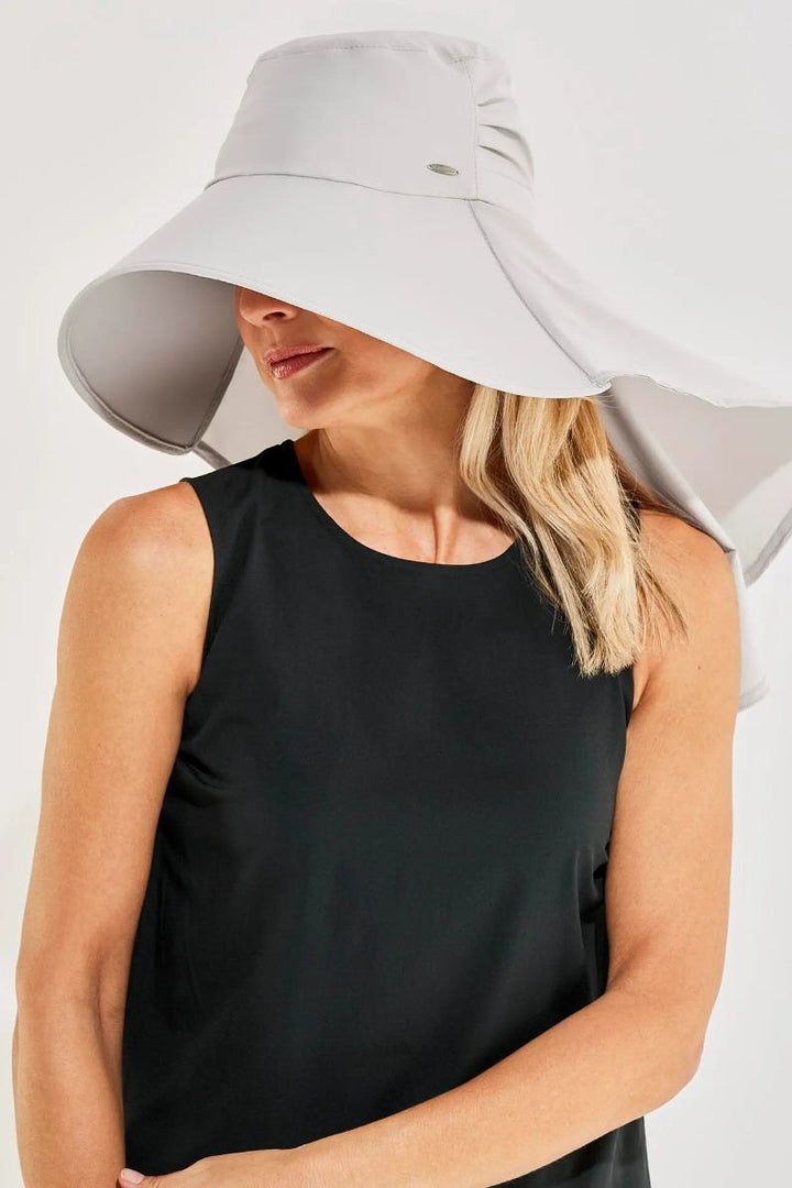 Women's Full Coverage Hat | Stone Grey position-1