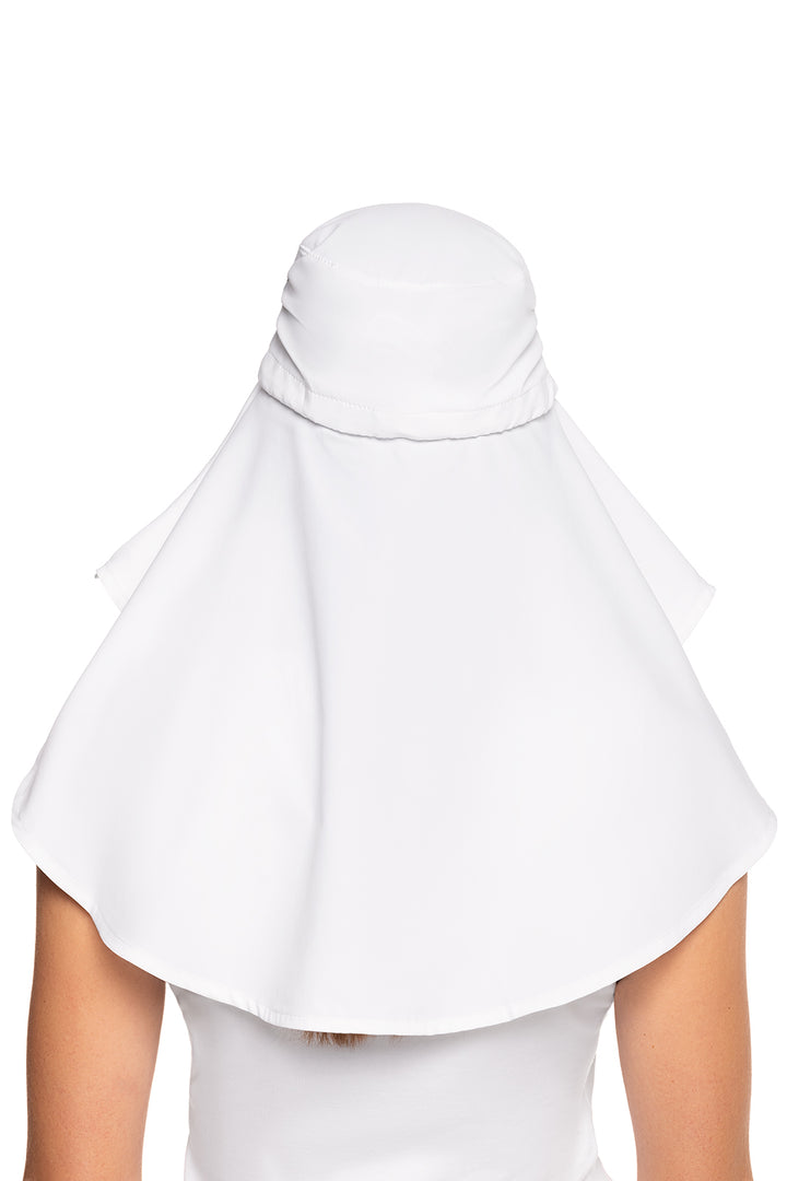 Women's Full Coverage Hat | White position-4