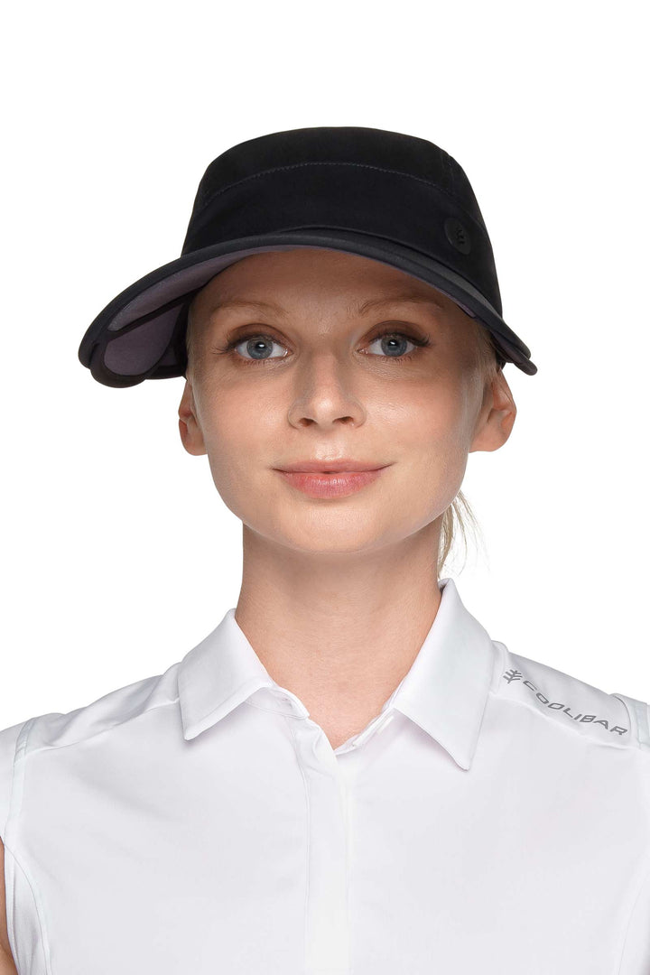 Women's Convertible Visor | Black position-3