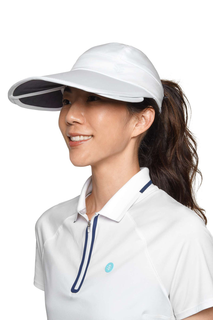 Women's Convertible Visor | White position-1
