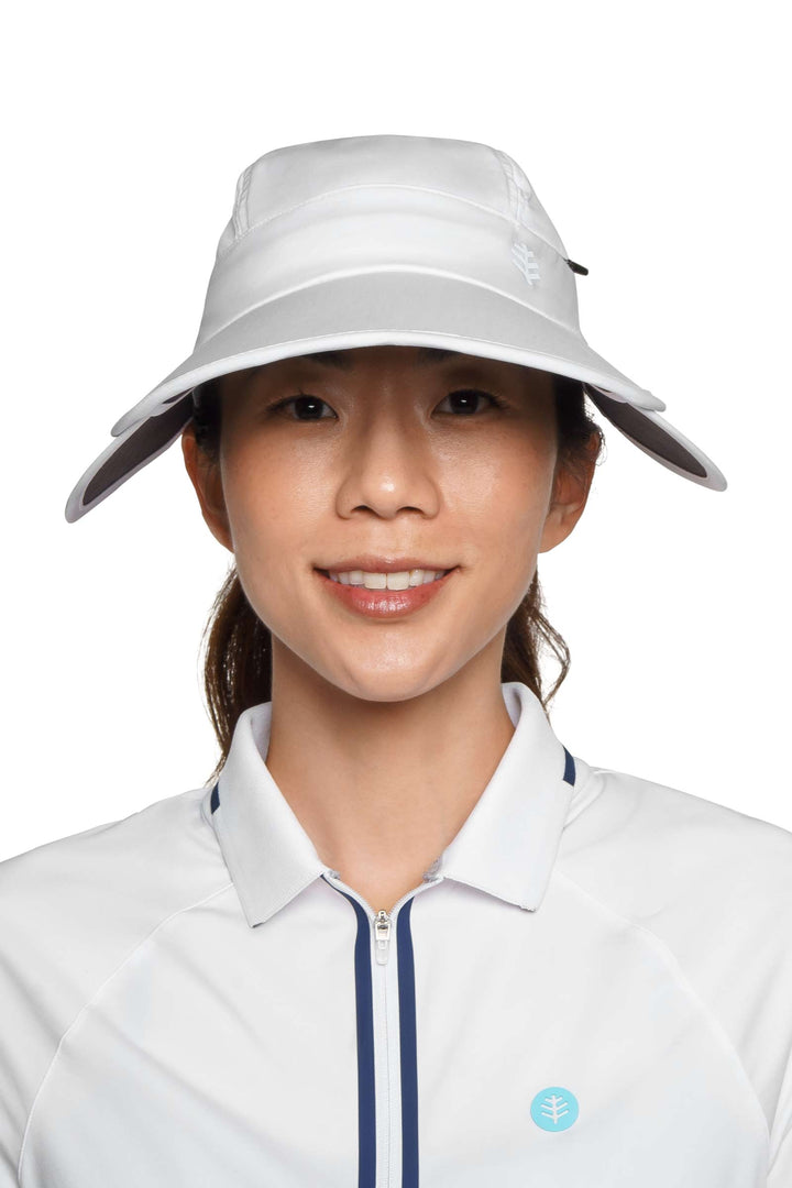 Women's Convertible Visor | White position-5