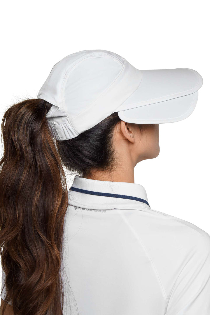 Women's Convertible Visor | White position-6
