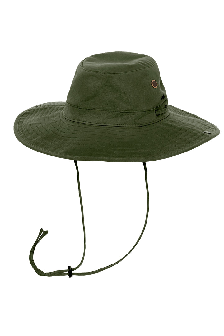 Cotton Bucket Hat | Forest Green position-2