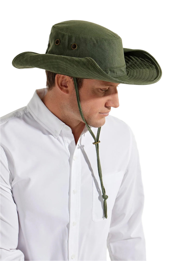 Cotton Bucket Hat | Forest Green position-1