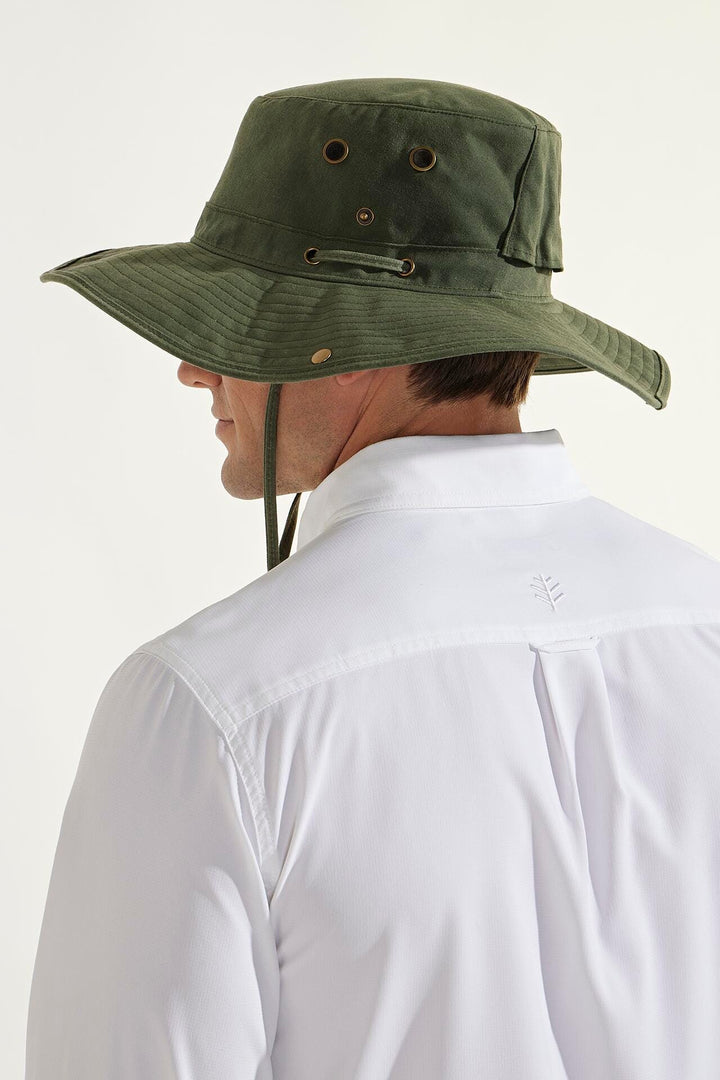 Cotton Bucket Hat | Forest Green position-4