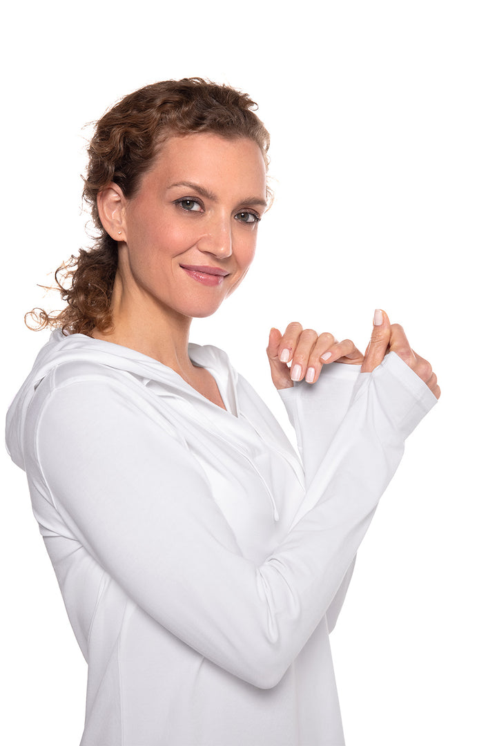 Women's Hoodie | White position-7