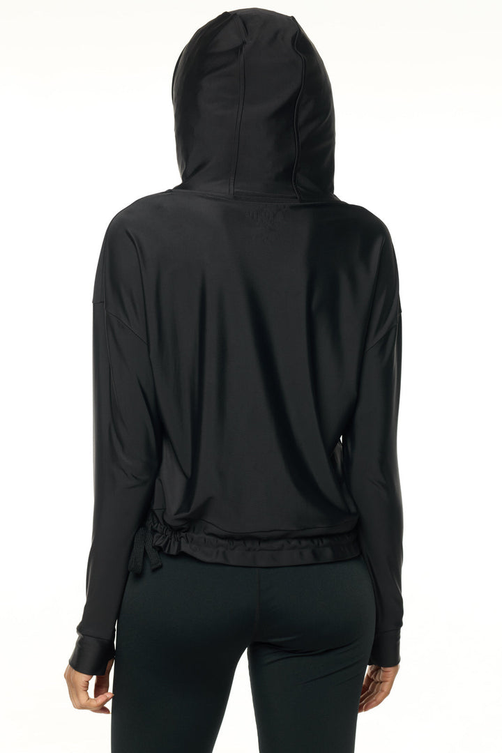 Women's Swim Hoodie | Black position-7