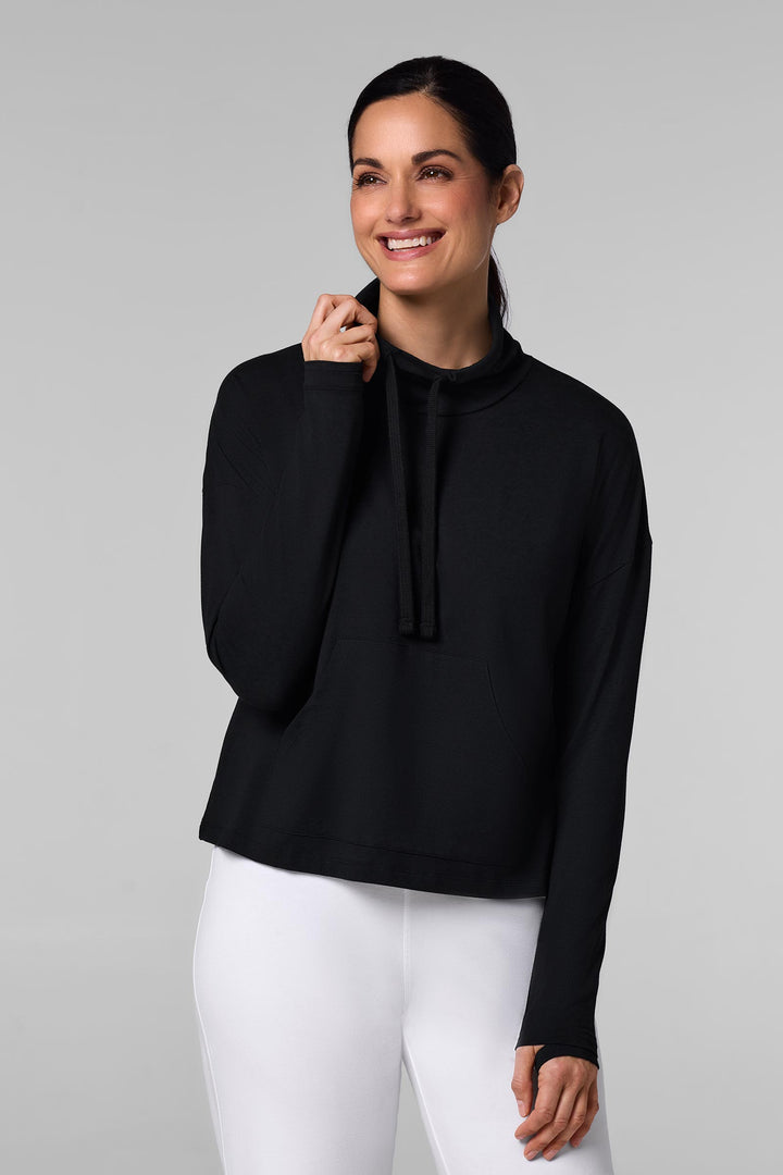 Women's Neck Pullover | Black position-1