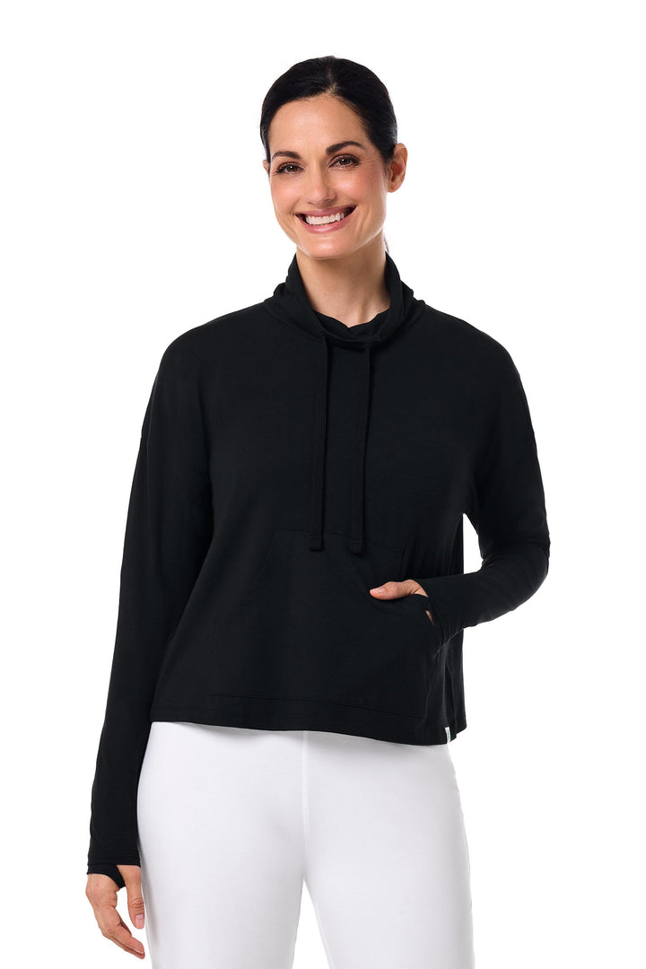 Women's Neck Pullover | Black position-2