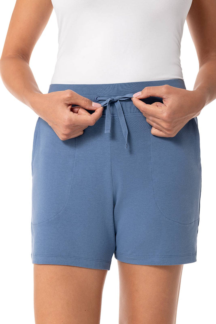 Women's Knit Shorts | Blue Dusk position-2