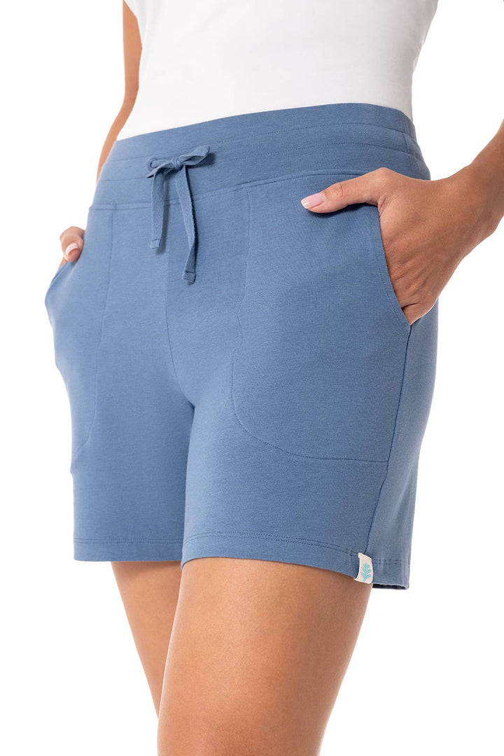 Women's Knit Shorts | Blue Dusk position-3