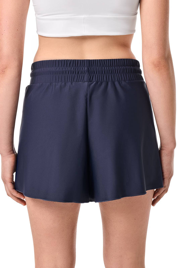 Women's Relaxed Cover-Up Swim Shorts | Navy position-4