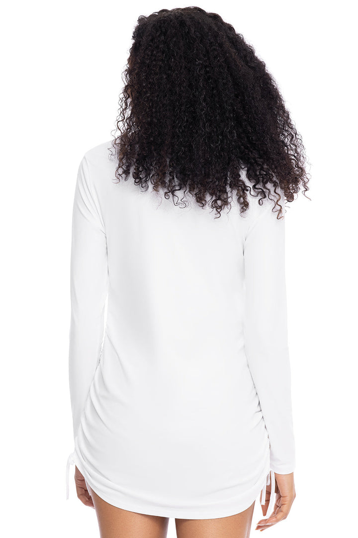 Women's Ruche Swim Top | White position-3