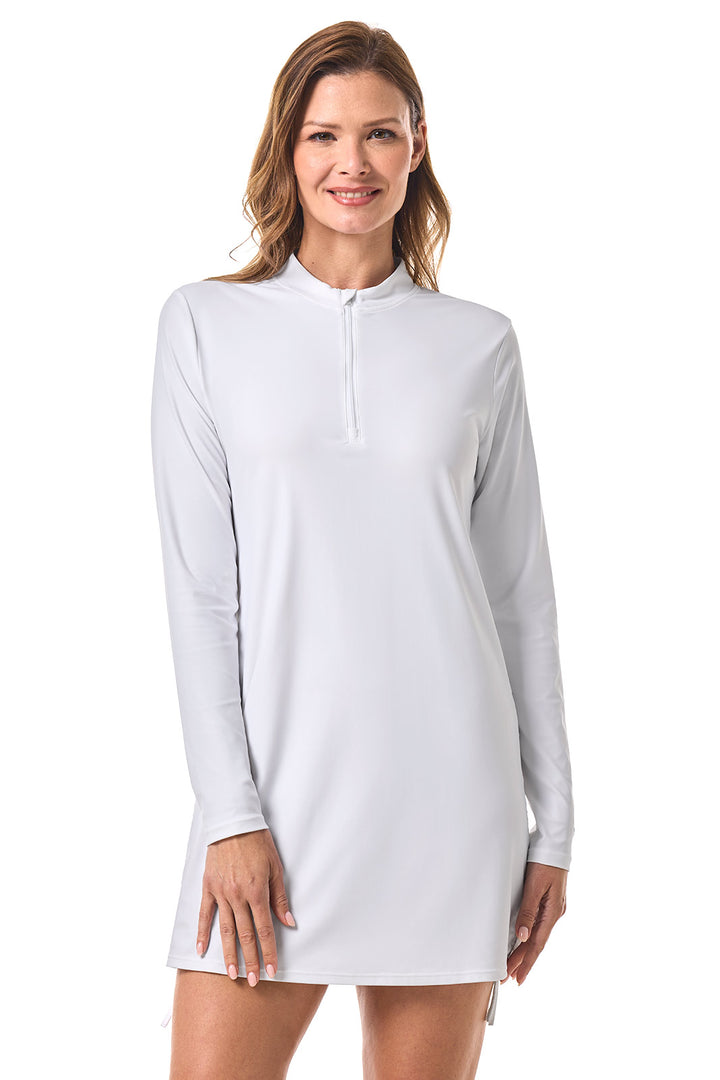 Women's Ruche Swim Top | White position-9