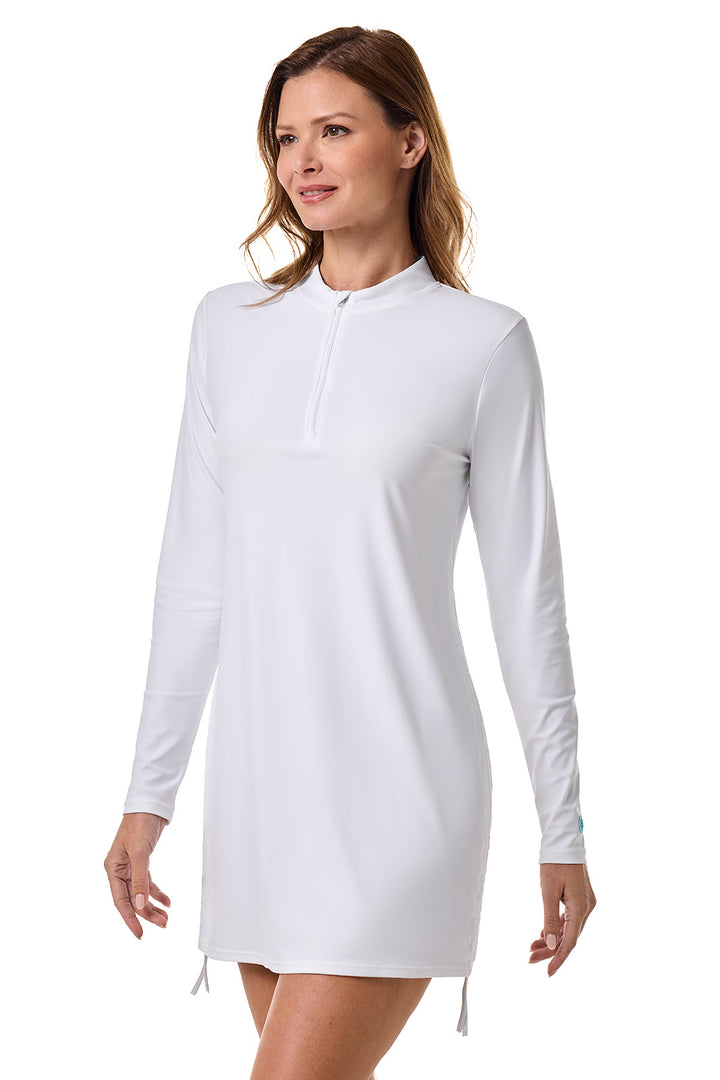 Women's Ruche Swim Top | White position-10