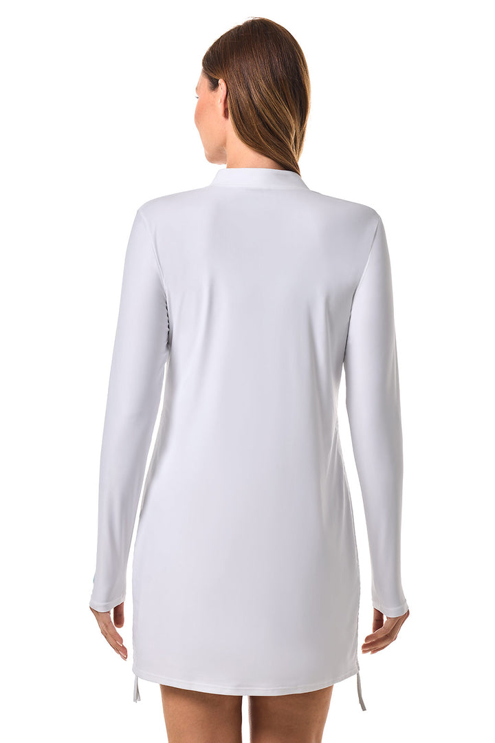 Women's Ruche Swim Top | White position-11