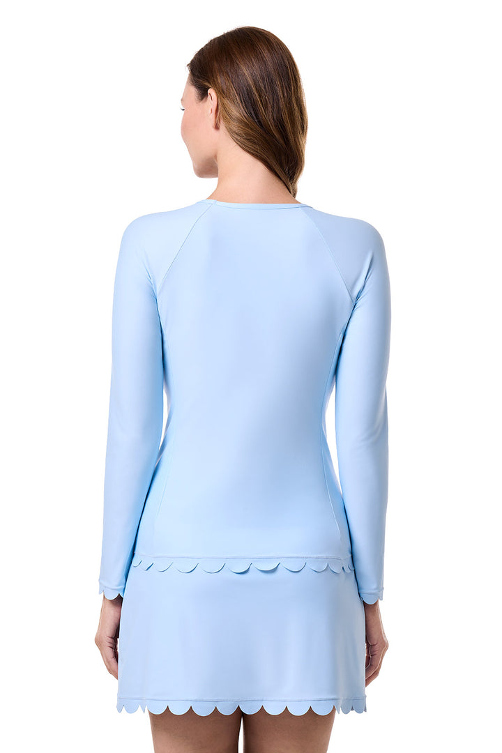 Women's Scallop Long Sleeve Rash Guard | Skyride position-3