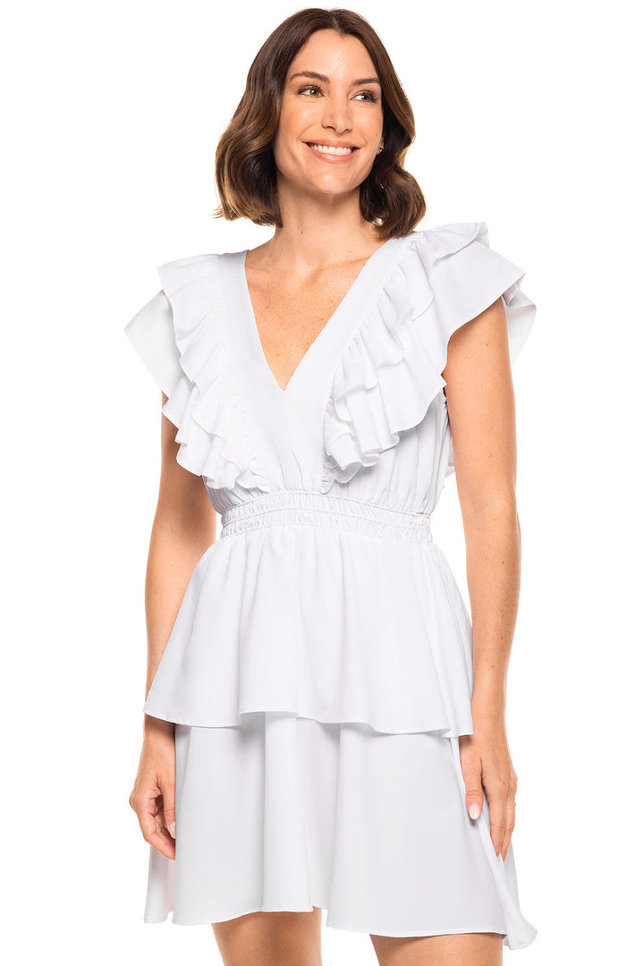 V-Neck Dress | White position-1