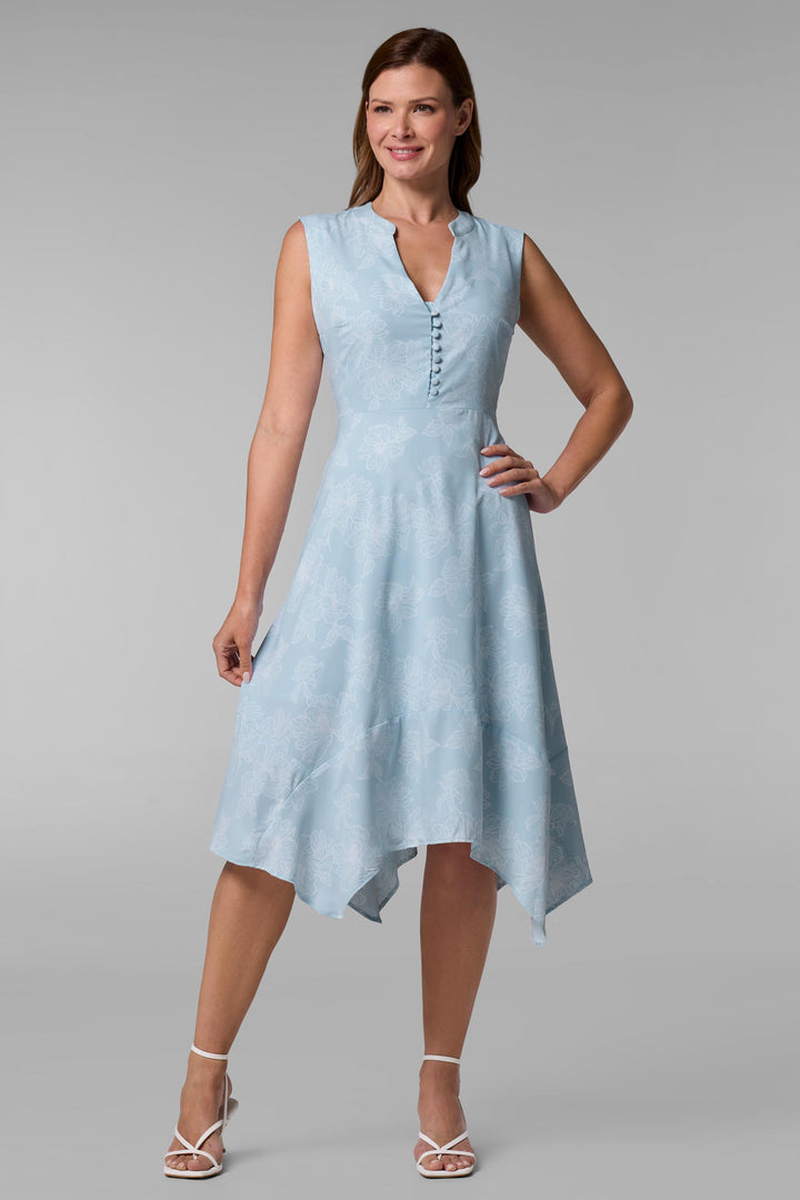 Button Front Dress | Skyride Perfect Peony position-2