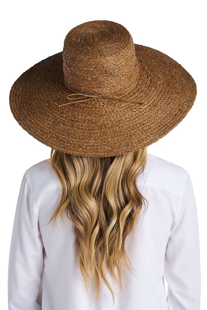 Women's Sun Hat in Raffia Palm | Brown position-8
