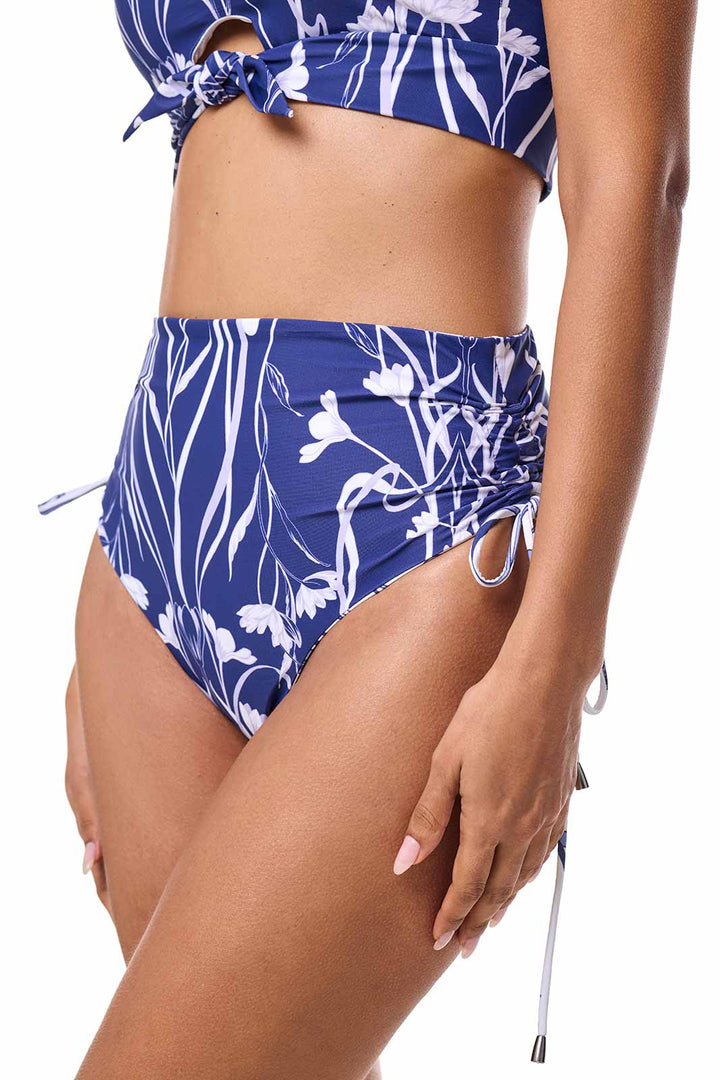 Women's Reversible Ruche Swim Bottoms | FUTURE DUSK Reversible position-5