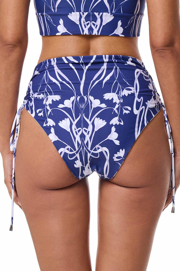 Women's Reversible Ruche Swim Bottoms | FUTURE DUSK Reversible position-6
