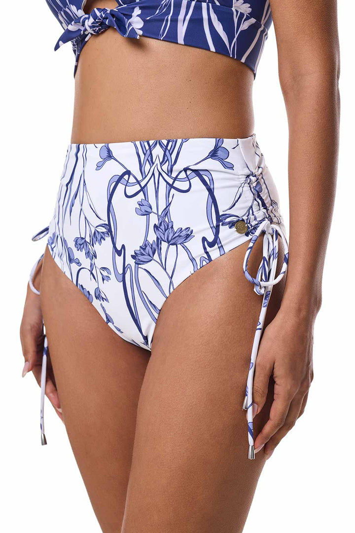 Women's Reversible Ruche Swim Bottoms | FUTURE DUSK Reversible position-7