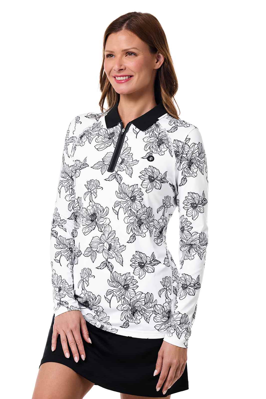 Color_White/Black Perfect Peony