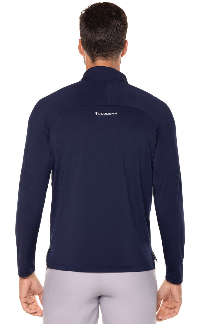Men's Golf Pullover | Navy position-3